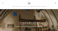 Desktop Screenshot of hinterlandwine.com